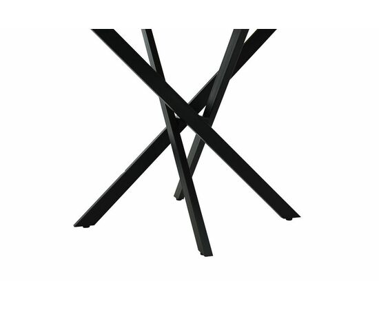 Стол Рига D950,Дуб Сильверджек Ореховый, Поненте/Чёрный, изображение 3 | Интернет магазин мебели и декора LifeDekor