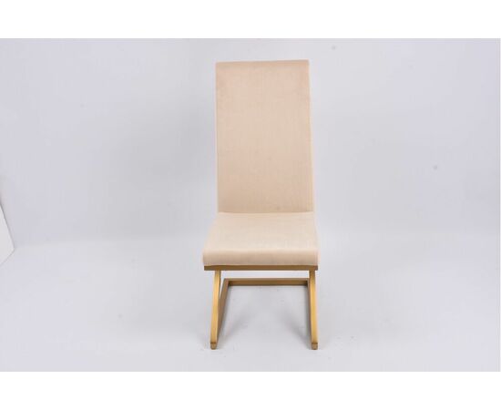 Стул обеденный Палермо MC799-BG-1, 60х46х105 см, бежевый/матовое золото, изображение 2 | Интернет магазин мебели и декора LifeDekor