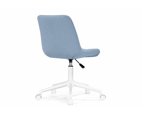 Офисное кресло Честер голубой (velutto 47 ) / белый, изображение 5 | Интернет магазин мебели и декора LifeDekor