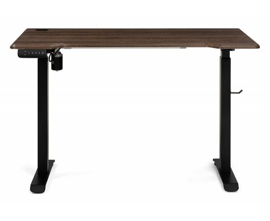 Компьютерный стол Маркос с механизмом подъема 120х75х75 черный / кантри орех, изображение 3 | Интернет магазин мебели и декора LifeDekor