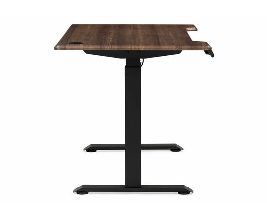 Компьютерный стол Маркос с механизмом подъема 120х75х75 черный / кантри орех, изображение 5 | Интернет магазин мебели и декора LifeDekor