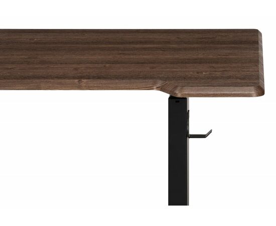 Компьютерный стол Маркос с механизмом подъема 120х75х75 черный / кантри орех, изображение 8 | Интернет магазин мебели и декора LifeDekor