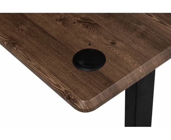 Компьютерный стол Маркос с механизмом подъема 120х75х75 черный / кантри орех, изображение 9 | Интернет магазин мебели и декора LifeDekor