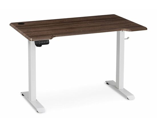 Компьютерный стол Маркос с механизмом подъема 120х75х75 орех кантри / белый, изображение 2 | Интернет магазин мебели и декора LifeDekor