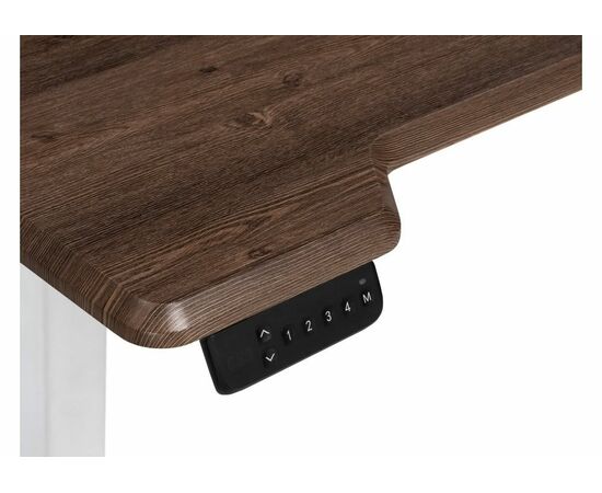 Компьютерный стол Маркос с механизмом подъема 120х75х75 орех кантри / белый, изображение 6 | Интернет магазин мебели и декора LifeDekor