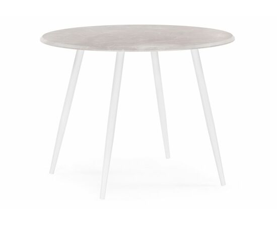 Стол деревянный Абилин 100 мрамор светло-серый / белый матовый | Интернет магазин мебели и декора LifeDekor