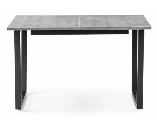 Стол деревянный раскладной Лота Лофт 120 25 мм черный матовый / бетон, изображение 3 | Интернет магазин мебели и декора LifeDekor