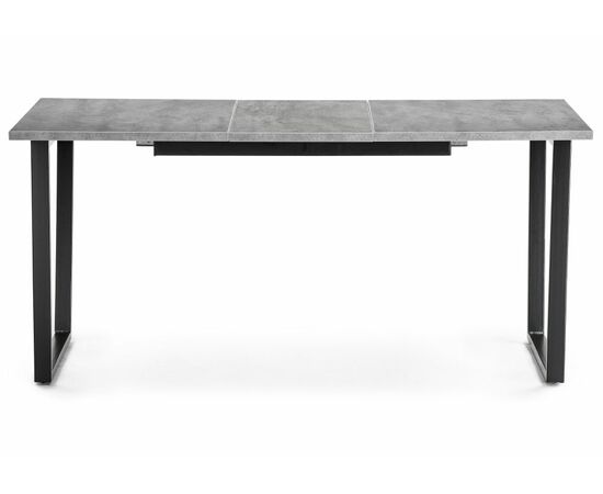 Стол деревянный раскладной Лота Лофт 120 25 мм черный матовый / бетон, изображение 4 | Интернет магазин мебели и декора LifeDekor