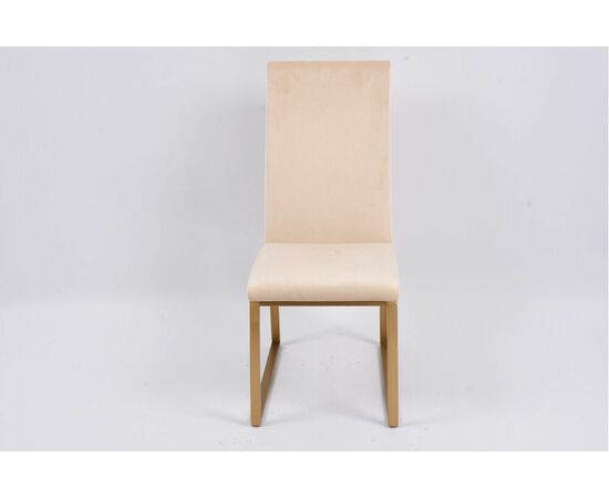 Стул обеденный Милан MC819-BG-1, 63х45х99, бежевый/матовое золото, изображение 2 | Интернет магазин мебели и декора LifeDekor