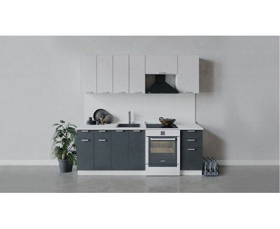 Кухонный гарнитур «Гранита» длиной 220 см | Интернет магазин мебели и декора LifeDekor