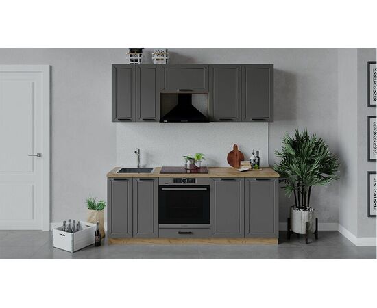 Кухонный гарнитур «Лорас» длиной 200 см со шкафом НБ | Интернет магазин мебели и декора LifeDekor