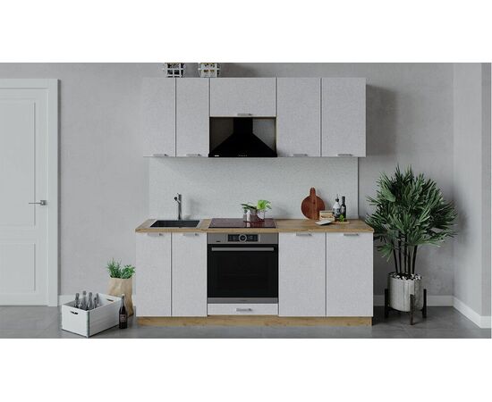 Кухонный гарнитур «Гранита» длиной 200 см со шкафом НБ | Интернет магазин мебели и декора LifeDekor