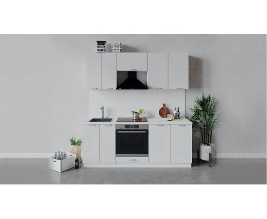 Кухонный гарнитур «Гранита» длиной 200 см со шкафом НБ | Интернет магазин мебели и декора LifeDekor