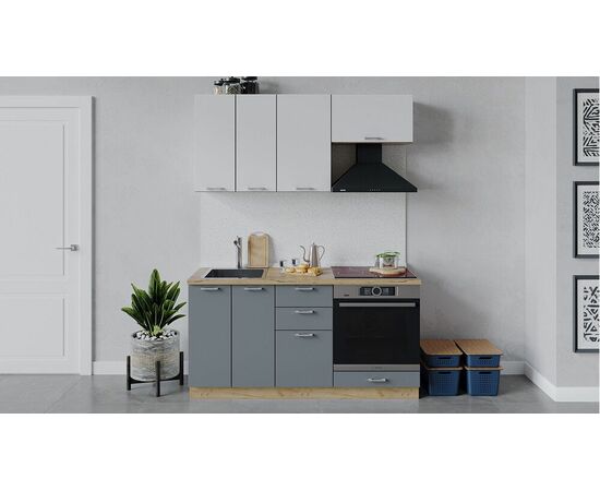 Кухонный гарнитур «Габриэлла» длиной 160 см со шкафом НБ | Интернет магазин мебели и декора LifeDekor