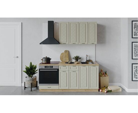 Кухонный гарнитур «Бьянка» длиной 180 см со шкафом НБ | Интернет магазин мебели и декора LifeDekor