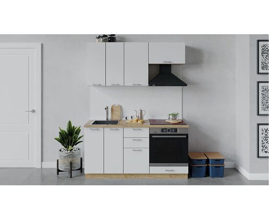 Кухонный гарнитур «Габриэлла» длиной 160 см со шкафом НБ | Интернет магазин мебели и декора LifeDekor