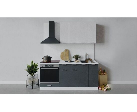 Кухонный гарнитур «Гранита» длиной 180 см со шкафом НБ | Интернет магазин мебели и декора LifeDekor