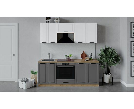 Кухонный гарнитур «Лорас» длиной 200 см со шкафом НБ | Интернет магазин мебели и декора LifeDekor