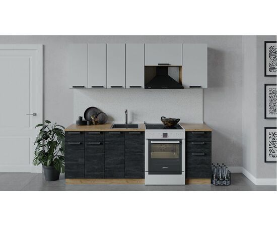 Кухонный гарнитур «Детройт» длиной 220 см | Интернет магазин мебели и декора LifeDekor