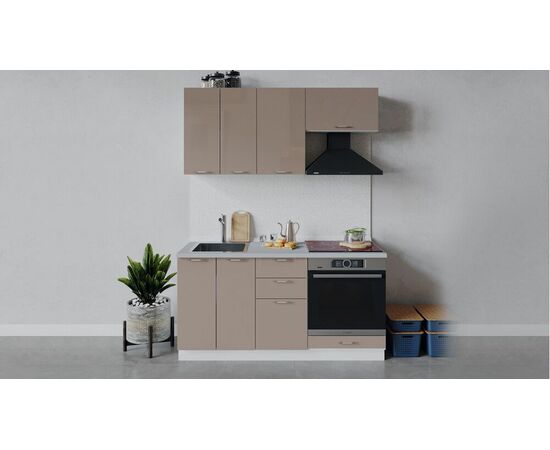 Кухонный гарнитур «Весна» длиной 160 см со шкафом НБ | Интернет магазин мебели и декора LifeDekor