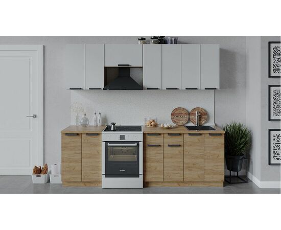 Кухонный гарнитур «Детройт» длиной 240 см | Интернет магазин мебели и декора LifeDekor