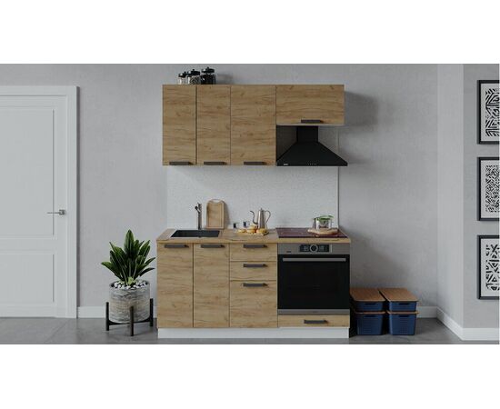 Кухонный гарнитур «Детройт» длиной 160 см со шкафом НБ | Интернет магазин мебели и декора LifeDekor