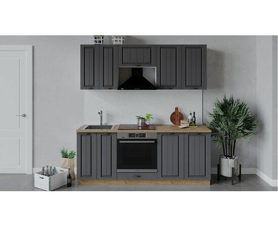 Кухонный гарнитур «Лина» длиной 200 см со шкафом НБ | Интернет магазин мебели и декора LifeDekor