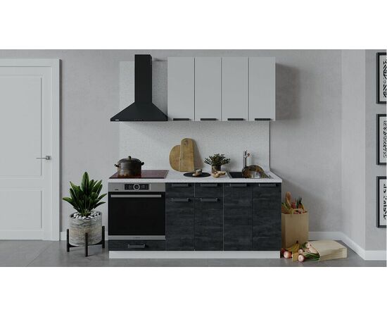 Кухонный гарнитур «Детройт» длиной 180 см со шкафом НБ | Интернет магазин мебели и декора LifeDekor