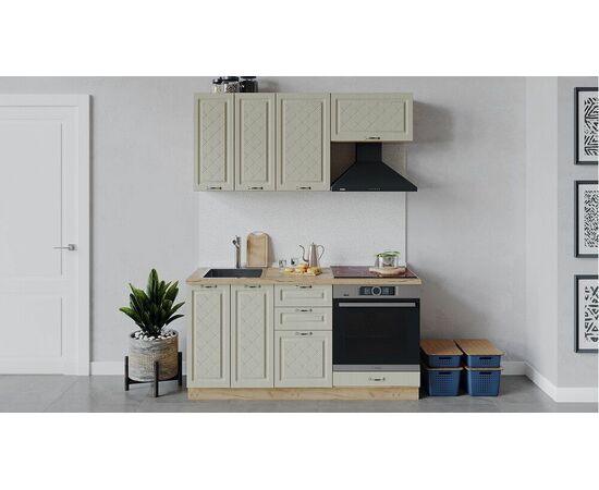 Кухонный гарнитур «Бьянка» длиной 160 см со шкафом НБ | Интернет магазин мебели и декора LifeDekor