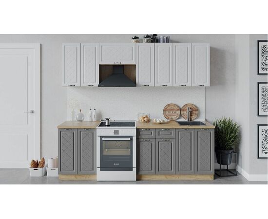 Кухонный гарнитур «Бьянка» длиной 240 см | Интернет магазин мебели и декора LifeDekor