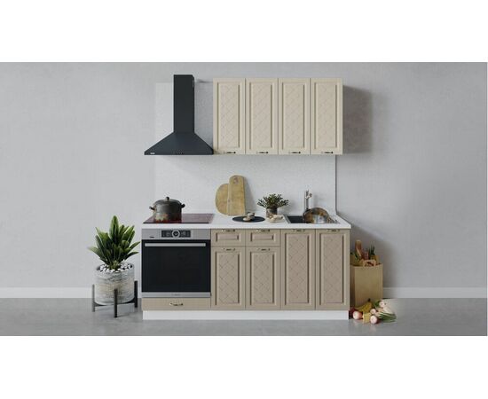 Кухонный гарнитур «Бьянка» длиной 180 см со шкафом НБ | Интернет магазин мебели и декора LifeDekor