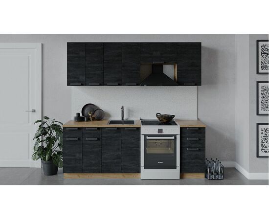 Кухонный гарнитур «Детройт» длиной 220 см | Интернет магазин мебели и декора LifeDekor