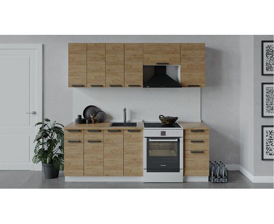 Кухонный гарнитур «Детройт» длиной 220 см | Интернет магазин мебели и декора LifeDekor