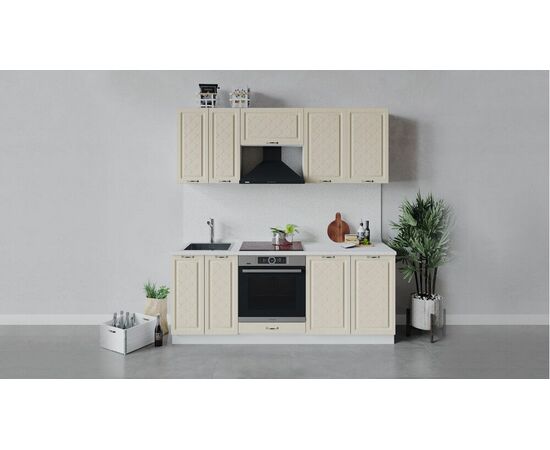 Кухонный гарнитур «Бьянка» длиной 200 см со шкафом НБ | Интернет магазин мебели и декора LifeDekor