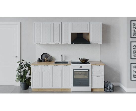 Кухонный гарнитур «Бьянка» длиной 220 см | Интернет магазин мебели и декора LifeDekor