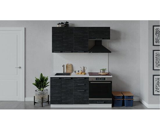 Кухонный гарнитур «Детройт» длиной 160 см со шкафом НБ | Интернет магазин мебели и декора LifeDekor