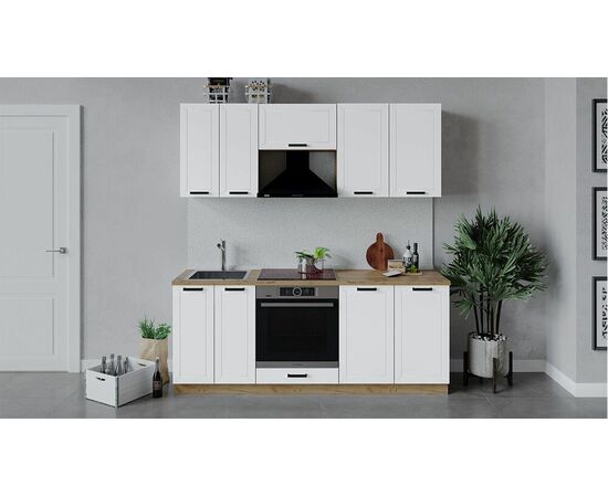 Кухонный гарнитур «Лорас» длиной 200 см со шкафом НБ | Интернет магазин мебели и декора LifeDekor