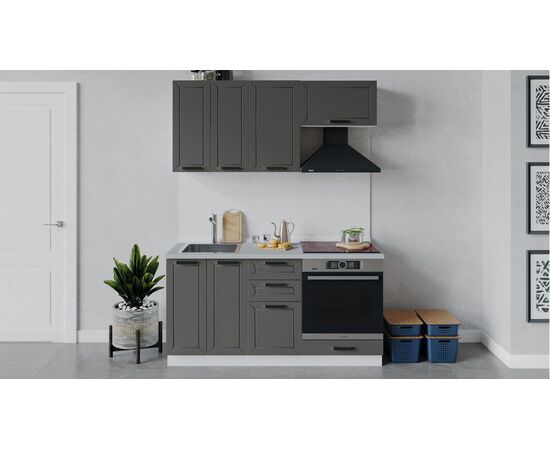 Кухонный гарнитур «Лорас» длиной 160 см со шкафом НБ | Интернет магазин мебели и декора LifeDekor