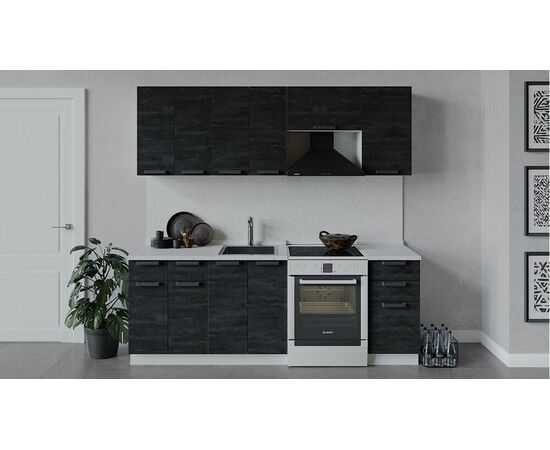 Кухонный гарнитур «Детройт» длиной 220 см | Интернет магазин мебели и декора LifeDekor