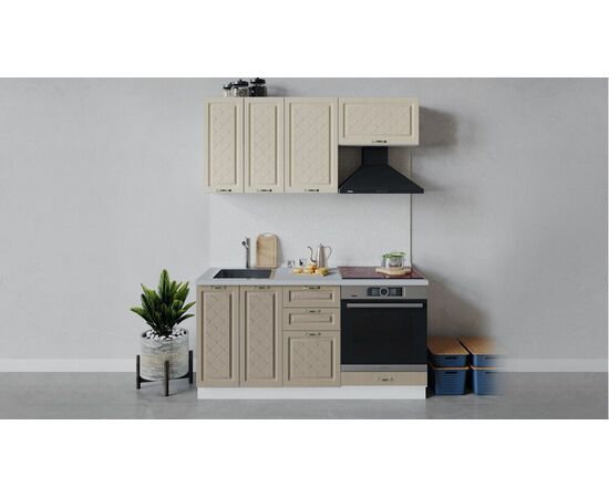 Кухонный гарнитур «Бьянка» длиной 160 см со шкафом НБ | Интернет магазин мебели и декора LifeDekor