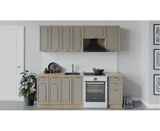 Кухонный гарнитур «Бьянка» длиной 220 см | Интернет магазин мебели и декора LifeDekor