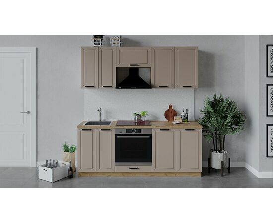 Кухонный гарнитур «Лорас» длиной 200 см со шкафом НБ | Интернет магазин мебели и декора LifeDekor