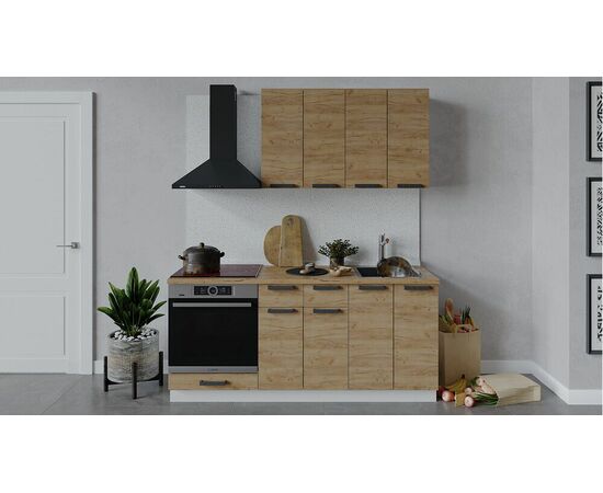 Кухонный гарнитур «Детройт» длиной 180 см со шкафом НБ | Интернет магазин мебели и декора LifeDekor