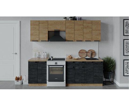 Кухонный гарнитур «Детройт» длиной 240 см | Интернет магазин мебели и декора LifeDekor