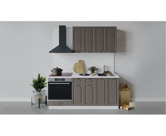 Кухонный гарнитур «Бьянка» длиной 180 см со шкафом НБ | Интернет магазин мебели и декора LifeDekor