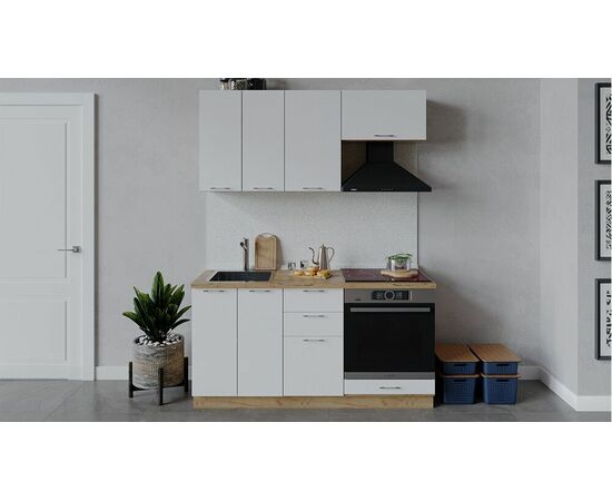 Кухонный гарнитур «Весна» длиной 160 см со шкафом НБ | Интернет магазин мебели и декора LifeDekor