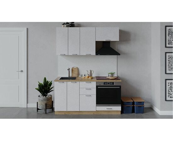 Кухонный гарнитур «Гранита» длиной 160 см со шкафом НБ | Интернет магазин мебели и декора LifeDekor