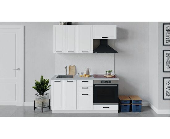 Кухонный гарнитур «Лорас» длиной 160 см со шкафом НБ | Интернет магазин мебели и декора LifeDekor