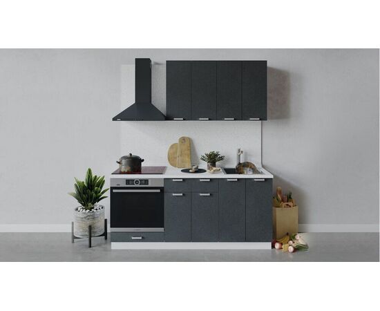 Кухонный гарнитур «Гранита» длиной 180 см со шкафом НБ | Интернет магазин мебели и декора LifeDekor