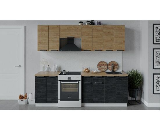 Кухонный гарнитур «Детройт» длиной 240 см | Интернет магазин мебели и декора LifeDekor